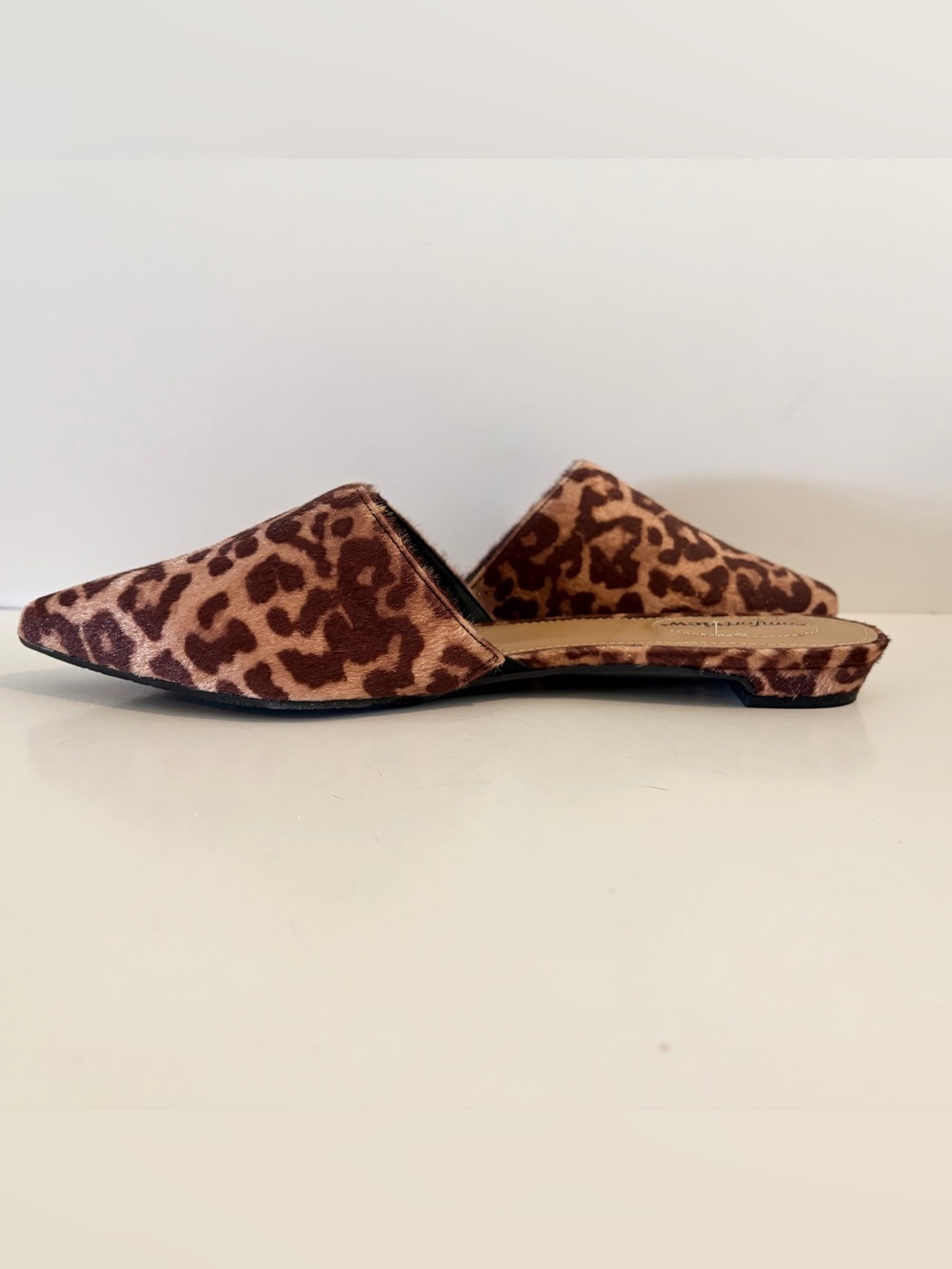 ComfortView Leopard Print Slip-On Women’s Flats - Brown size 12W
